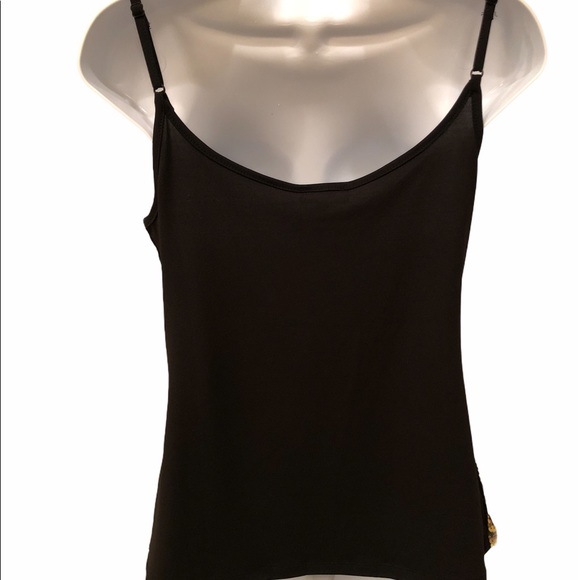 Sequined Strappy Lined Shimmering Tank Top, Sz Large - Picture 2 of 6